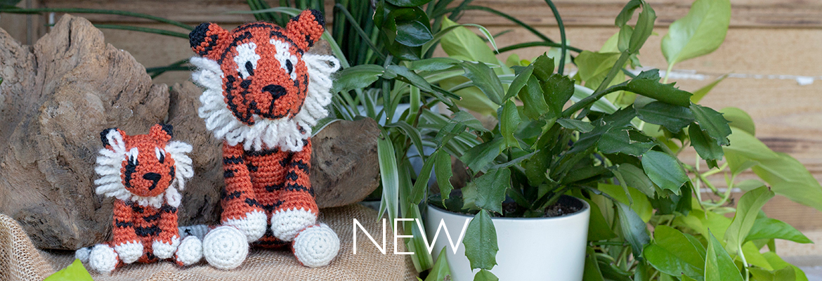Chinese New Year dragon tiger crochet amigarumi animal kits pattern Kerry Lord